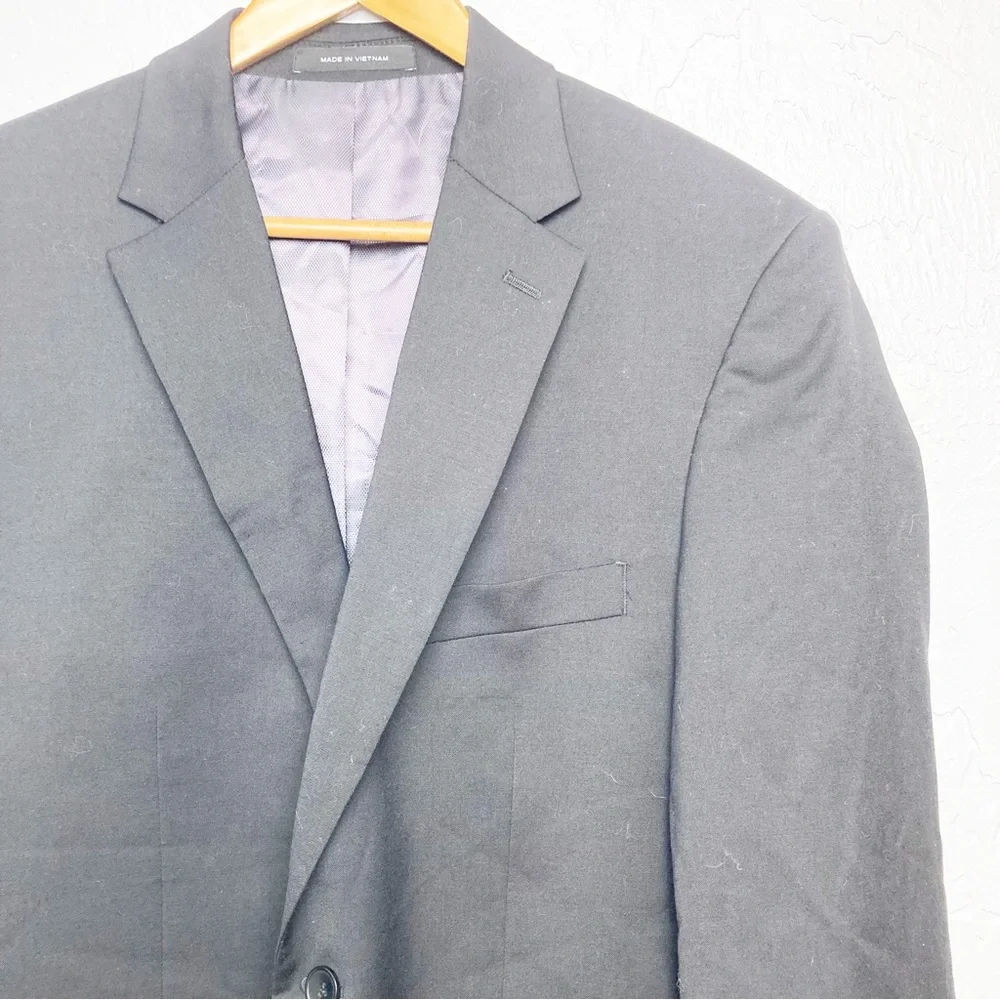 Kenneth Cole Awearness blazer solid black 40L slim fit